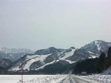 胎内スキー場１ 全景